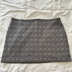 Gray Plaid Women's Skirt